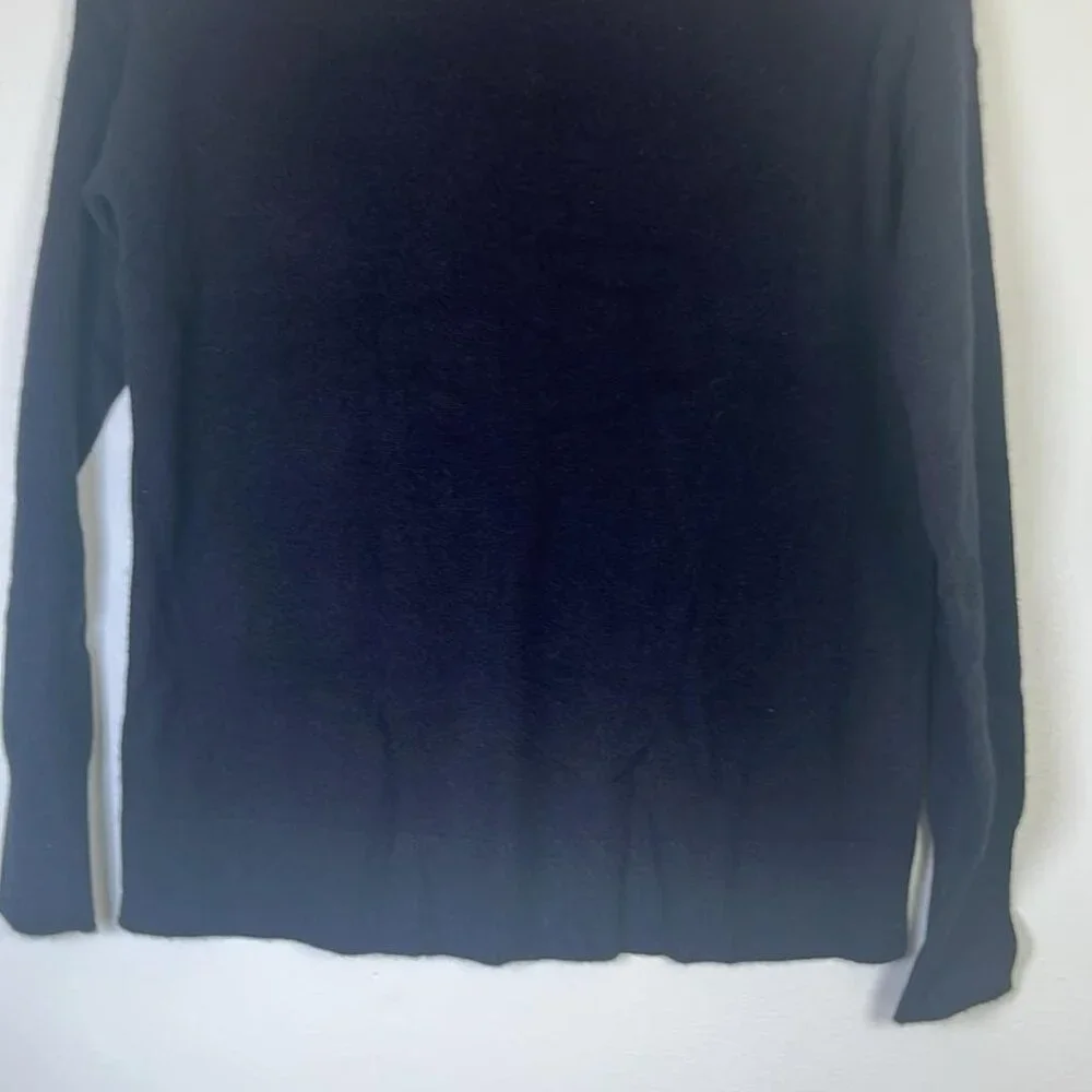 Nordstrom's‎ 100% Cashmere Black Turtleneck Sweater SZ XS Lagenlook Quiet Luxury